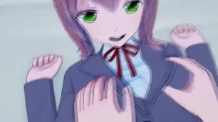 Monika DDLC having a Lot of Fun.
