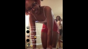 Alayah Channell Twerking on Ig Live Pt.1