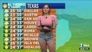 Karen Ramírez Sexy Cameltoe En Minishort Ajustado HD