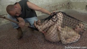 BDSM Slave Toyed by Maledom while Restrained