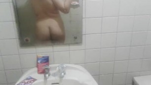 Ass Tease in Public Shower