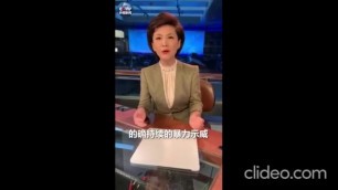 Hot Chinese TV Anchor Man and Woman with MOFA Spokesman FUCK EVERYONE