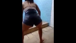 Brazilian Teen Shaking Big Ass