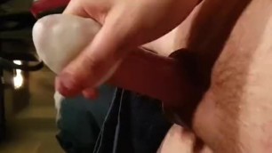 19yo Dutch Teen using a Small Male Masturbator