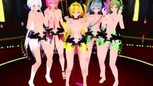 MMD | Vocaloids Ahegao Dance