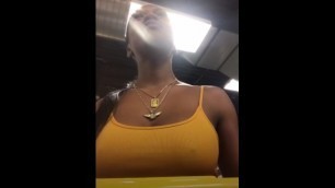 LA Girl goes Shopping with Hard Nipples