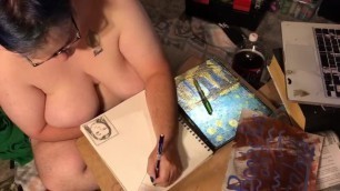 Birthday Gift Comic Sketch Pt 1 - Boobs Ross on Pornhub