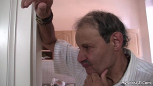 Older Man Lures Hot Son's Girl