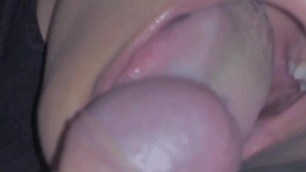 She Feels my Fresh Cum Slowly Running into her Mouth