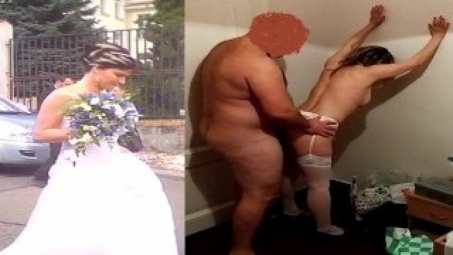 MILF Bride Fucking after Wedding and Cheating